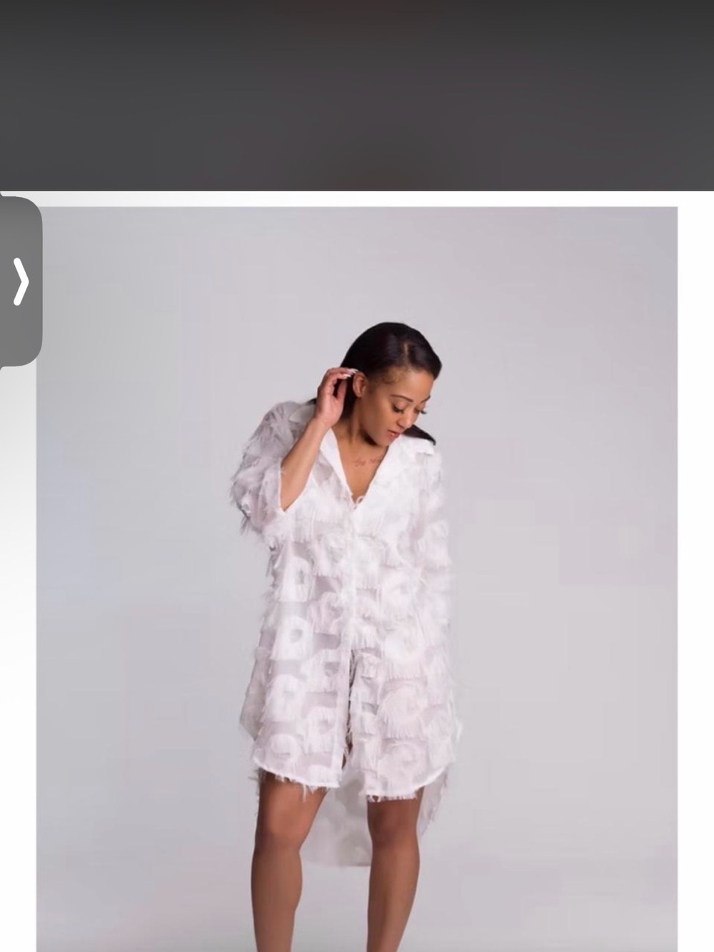 Women’s White Fringe Cover-Up Robe - Brand